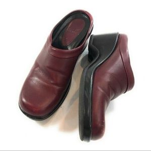 Dansko Womens Burgundy Clog Mules, 7.5 or 8
